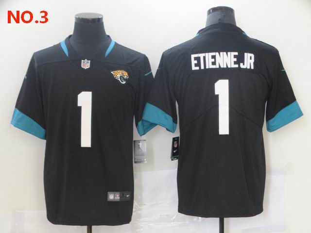 Men's Jacksonville Jaguars 1 Travis Etienne JrJersey NO.3;